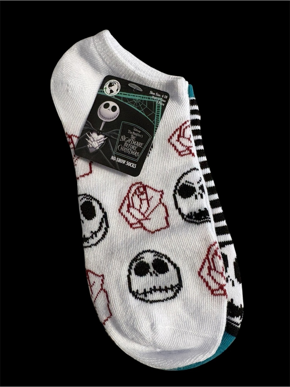 Nightmare Before Christmas Jack Skellington 3pair No-Show Socks